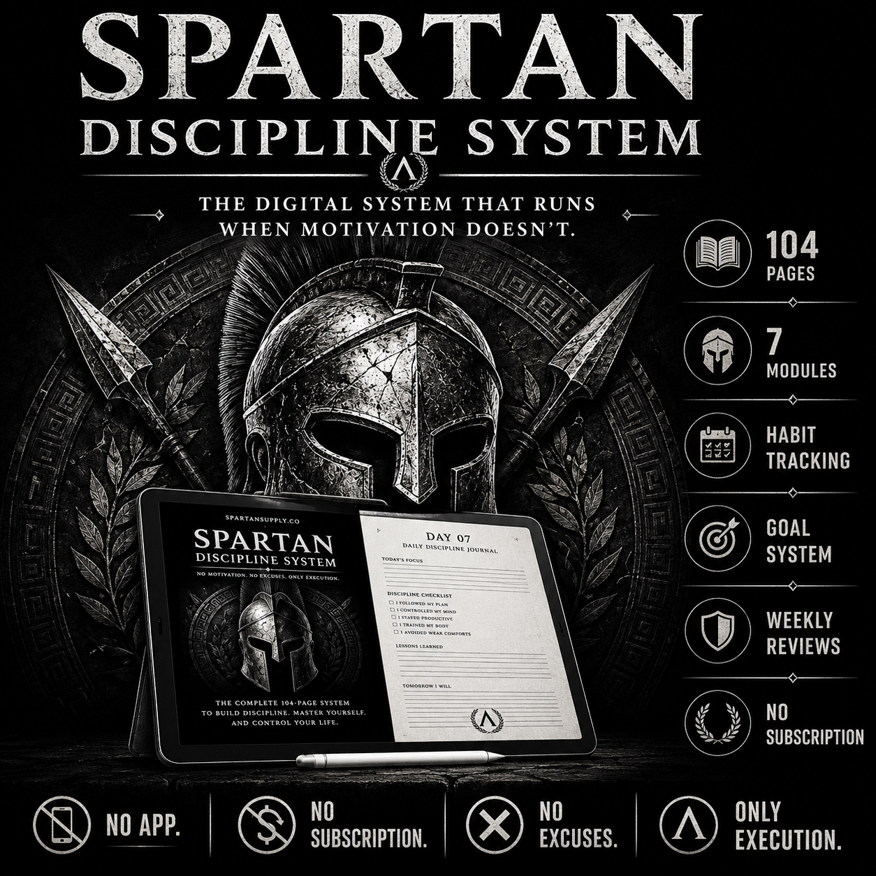 SPARTAN DISCIPLINE SYSTEM digital discipline system hero image
